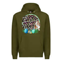 Army Green Easter vibes Easter Day Premium Hoodie - CowGirlArtShop