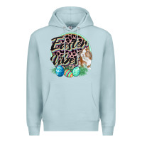 Blue Mist Easter vibes Easter Day Premium Hoodie - CowGirlArtShop