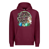 Burgundy Easter vibes Easter Day Premium Hoodie - CowGirlArtShop
