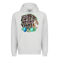 Dove Grey Easter vibes Easter Day Premium Hoodie - CowGirlArtShop