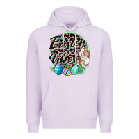 Lilac Easter vibes Easter Day Premium Hoodie - CowGirlArtShop