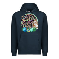 Navy Easter vibes Easter Day Premium Hoodie - CowGirlArtShop