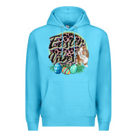 Ocean Blue Easter vibes Easter Day Premium Hoodie - CowGirlArtShop