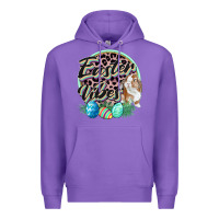 Purple Easter vibes Easter Day Premium Hoodie - CowGirlArtShop