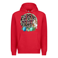 Red Easter vibes Easter Day Premium Hoodie - CowGirlArtShop