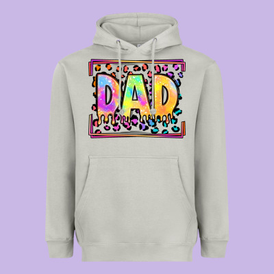 Lgbtq Tie Dye Dad Heavyweight Hoodie Designed By Oliviacreatesart