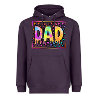 Plum lgbtq tie dye dad Heavyweight Hoodie - OliviaCreatesArt