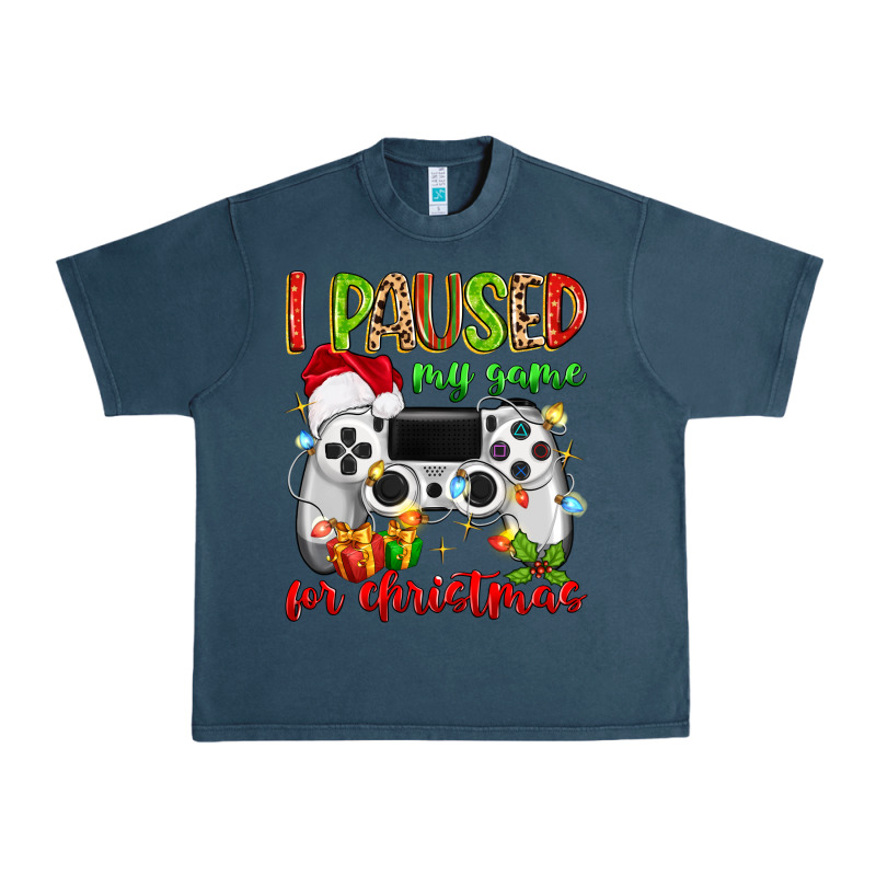 I Paused My Game For Christmas Urban Heavy Tee by MaliasSmallBusiness | Teevron