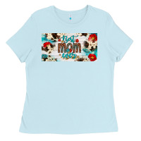 Baby Blue best mom ever license plate Ladies Tee - Artiststas