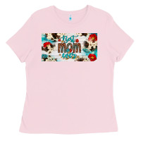 Bubblegum Pink best mom ever license plate Ladies Tee - Artiststas