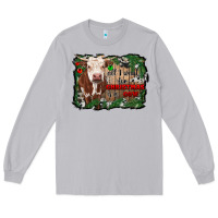 Moon Dust all i want for christmas is a cow cowhide Long Sleeve Tee - RanaPortraitStore