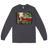 Smoke all i want for christmas is a cow cowhide Long Sleeve Tee - RanaPortraitStore