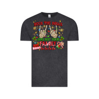 Vintage Black deck the halls and not your family Vintage Tee - MaliasSmallBusiness