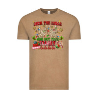 Vintage Coffee deck the halls and not your family Vintage Tee - MaliasSmallBusiness