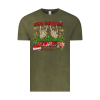 Vintage Olive deck the halls and not your family Vintage Tee - MaliasSmallBusiness
