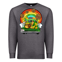 Charcoal Heather St. Patrick's Day truck Premium Sweatshirt - OliviaCreatesArt