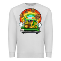 Dove Grey St. Patrick's Day truck Premium Sweatshirt - OliviaCreatesArt