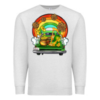 Oatmeal Heather St. Patrick's Day truck Premium Sweatshirt - OliviaCreatesArt