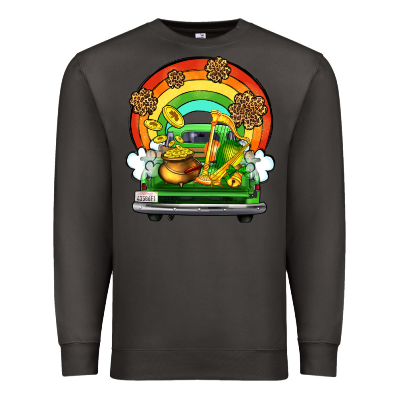 St. Patrick's Day Truck Premium Sweatshirt by OliviaCreatesArt | Teevron
