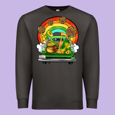 St. Patrick's Day Truck Premium Sweatshirt Designed By Oliviacreatesart