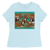 Baby Blue mama mama mama Ladies Tee - Artiststas