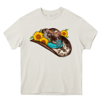Cream cowboy hat Heavy Core Tee - AdoDesignShop