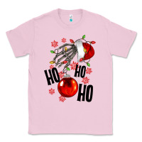 Bubblegum Pink Ho ho ho skeleton Classic Tee - NancyCooperArtShop