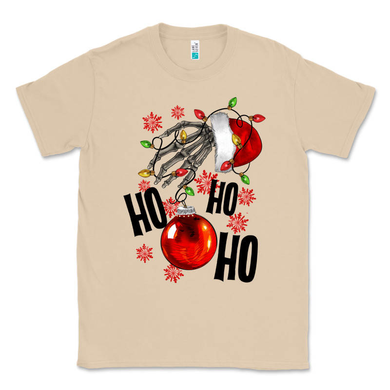 Ho Ho Ho Skeleton Classic Tee by NancyCooperArtShop | Teevron