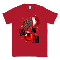 Red Ho ho ho skeleton Classic Tee - NancyCooperArtShop