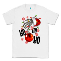 White Ho ho ho skeleton Classic Tee - NancyCooperArtShop