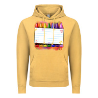 Vintage Mustard crayons add your text Vintage Hoodie - NancyCooperArtShop