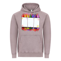 Vintage Zinc crayons add your text Vintage Hoodie - NancyCooperArtShop