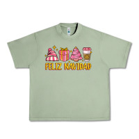 Oil Green feliz navidad Urban Heavy Tee - MaliasSmallBusiness