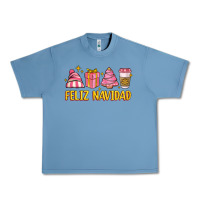 Pebble Blue feliz navidad Urban Heavy Tee - MaliasSmallBusiness