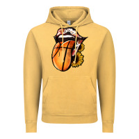 Vintage Mustard Basketball Tongue Vintage Hoodie - Jasminsmagicworld
