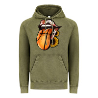 Vintage Olive Basketball Tongue Vintage Hoodie - Jasminsmagicworld