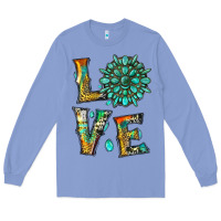 Colony Blue love with gemstone Long Sleeve Tee - Artiststas