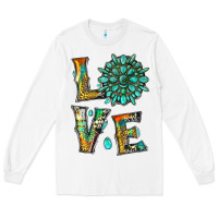 White love with gemstone Long Sleeve Tee - Artiststas