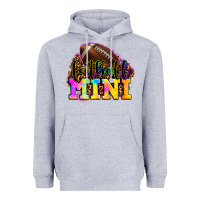 Heather Grey football mini Heavyweight Hoodie - OliviaCreatesArt