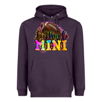 Plum football mini Heavyweight Hoodie - OliviaCreatesArt