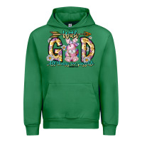 Emerald With God All Things Are Possible Easter Day Urban Hoodie - CowhideDigitalArt