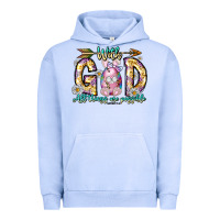 Pigment Grape Ice With God All Things Are Possible Easter Day Urban Hoodie - CowhideDigitalArt