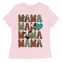 Bubblegum Pink mama mama mama mama Ladies Tee - Artiststas