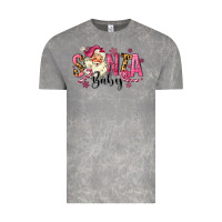 Cloud Rock Santa Baby Pink Christmas Vintage Tee - MaliasSmallBusiness
