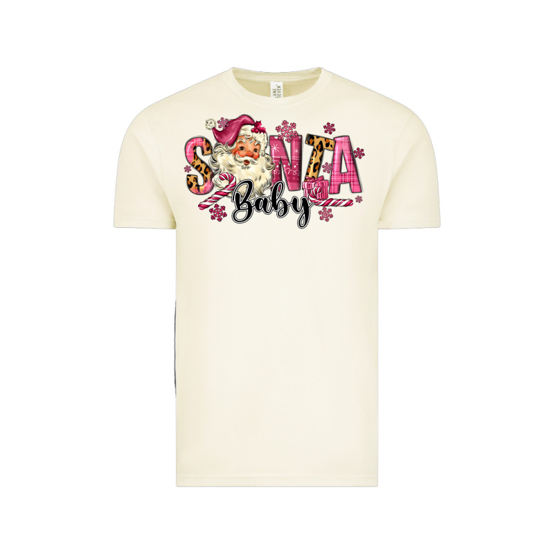 Santa Baby Pink Christmas Vintage Tee by MaliasSmallBusiness | Teevron