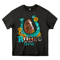Asphalt horseshoe rodeo time Heavy Core Tee - Artiststas