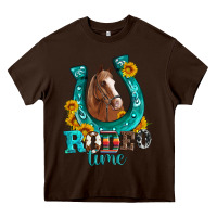 Horseshoe Rodeo Time Heavy Core Tee | Teevron