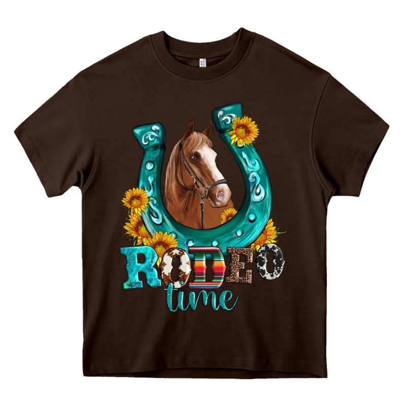 Horseshoe Rodeo Time Heavy Core Tee by Artiststas | Teevron