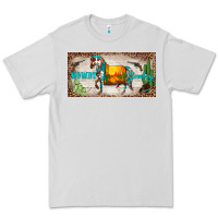 Dove Grey western howdy cowboy horse sunset weapon cactus leopard  license plate Premium Tee - BarkalooDesign