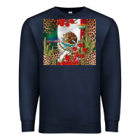 Navy Mexico flag Premium Sweatshirt - FaDigitalArtStudio